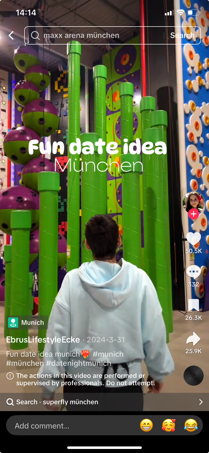 Fun date TikTok clip