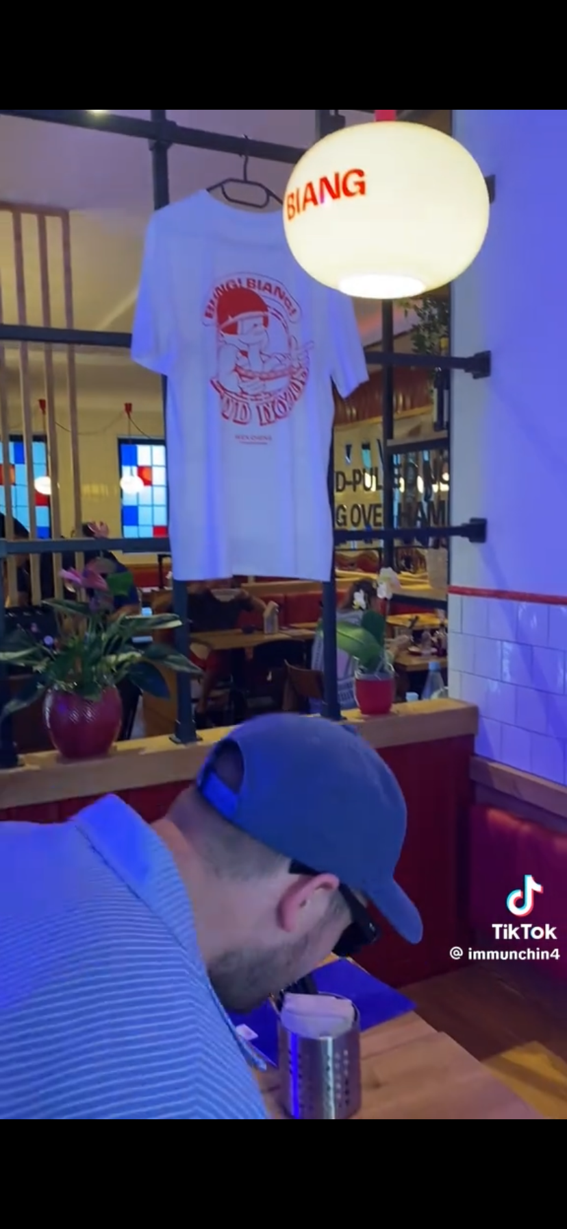 Restaurant interior TikTok clip