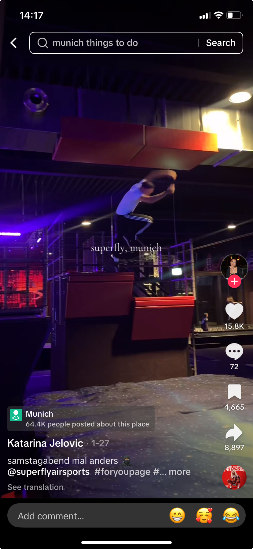 Nightlife venue TikTok clip